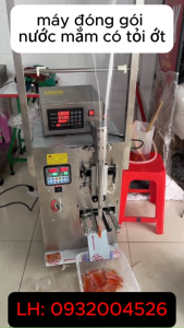 Máy đóng gói nước mắm có tỏi ớt nước tương dạng lỏng