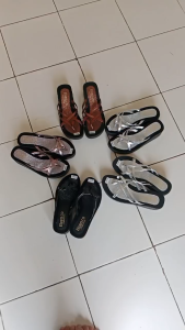 Sandal Wedges Wanita Hak Tinggi Kerancang