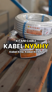 KITANI - NYMHY 2×0.75 mm² - 50 Meter -  Kabel Tembaga Serabut