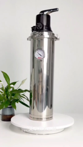 [บ้านเครื่องกรอง]  ถังกรอง UF 8000 L แมนนวลและอัตโนมัติ เปิดฝาง่ายด้วยมือหมุน ไส้กรองซักได้ กรองละเอียด 0.01 M สแตนเลส 304 เครื่องกรองน้ำใช้ เครื่องกรองน้ำทั้งบ้าน น้ำใสกว่าถังกรองไฟเบอร์ 10 เท่า  อายุการใช้งานมากกว่า 3 ปี