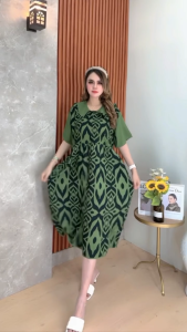 Mecca Dress Jumbo / Daster Rayon Motif Premium / LD 120cm PB 115cm Busui