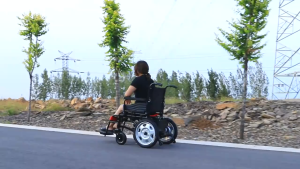 Electric Wheelchair Foldable Lightweight Elderly Disabled Intelligent Fully Automatic Four-Wheel Mobility Scooter