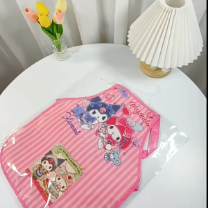 Cartoon Waterproof Cooking Baking Painting Apron Cute Cartoon Cuff Apron Children Kids
