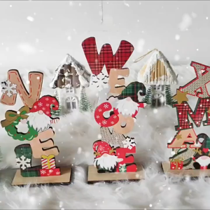 Chữ Để Bàn HDB08 Trang Trí Noel Phụ Kiện Giáng Sinh Noel