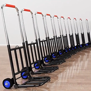 Trolley Foldable Hand Truck 6 Wheels Climb Stairs Troli Barang Heavy Duty Shopping Cart 折叠推车