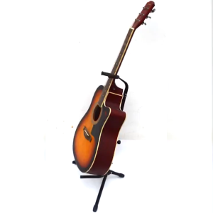 RIXTON Guitar Stand Collapsible Iron Tripod Guitar Stand From 25 to 30-Inch Shelf Stand