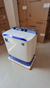 AQUA Mesin Cuci 2 Tabung 7.5 KG QW 781 XT Hijab Series Cuci dan Kering