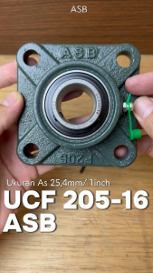 Pillow Block UCF 205-16 AS 254mm AS 1 Inci ASB Bearing Duduk 1 Inci