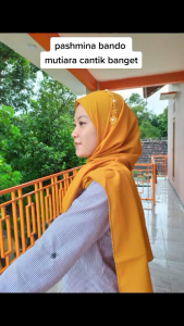TERBARU PASMINA DIAMOND BANDO MUTIARA / Pasmina ceruty Payet Kerudung Isntan Pashmina PAYET Mutiara