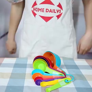 [Ready Stock+100% Original] Color Measuring Spoons Kitchen Cooking Baking Scale Tool Measuring Cups Spoons Cookware Kitchenware