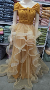 PRE ORDER D12 Trading INFINITY DRESS WITH BONGGA TULLE SKIRT OVERLAY