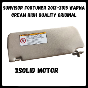 Sun VISOR FORTUNER 2012-2015 CREAM ORIGINAL Toyota Auto Parts