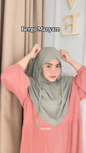 Hijab Non Pet Tali Maryam Jersey Premium & Jilbab Bergo Malay Tanpa Ped Muslim Dewasa | Kerudung Best Seller Umroh Ukuran M / L Terbaru 2024
