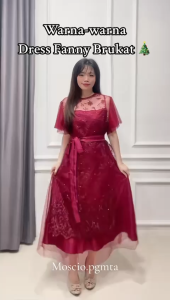 Edme Dress Fanny & Brukat: Trend Fashion Wanita untuk Acara Kondangan dan Natal