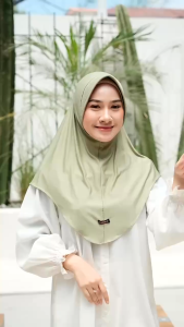 Hijab instant / Hamidah bergo Bahan Jersey / Kerudung Instan / Hijab bergo / Jilbab instant / COD