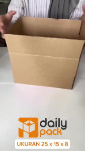 DAILY PACK / KARTON PACKING / BOX PACKING / DUS PACKING / KARDUS PACKING POLOS UKURAN 25X15X8
