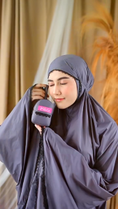 Mukena Traveling Mini Pouch Kecil Praktis 2in1 Muri Jumbo Parasut Premium Korea Free Sajadah +Tasbih