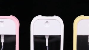 CYH Square spray bottle 3 in 1 SET with silicon with KeyChain hook Refillable