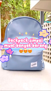 Paddy Basic Leather Backpack Tas Ransel Kulit Sekolah Serbaguna