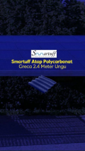 Smartuff Atap Polycarbonat Greca 2.4 Meter Ungu
