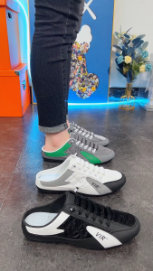 Trendy Men's Half Shoes: Korean Casual Lazy Shoes & Summer Comfort