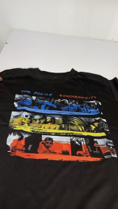 T-Shirt Musik Merchandise Band THR POLICE Bahan 24s