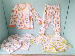 Setelan Anak Lengan Panjang Bahan Cotton & Velvet Junior / Cotton