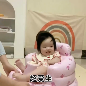 EZYLITTLES Inflatable Baby Sofa Learning Training Seat Protable Travel Bath Seat Budak Kerusi Bayi