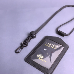 Lanyard Name Tag ID Card Gantungan Holder Tali Paracord Flip Transparan 2 Sisi Premium Advenlet