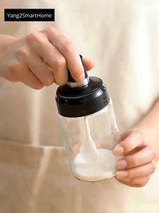 Hủ đựng gia vị cao cấp đa năng có ngăn đựng thìa chốt khóa mở nắp chống ẩm chốt mở lỗ rắc gia vị… lọ gia vị thủy tinh.