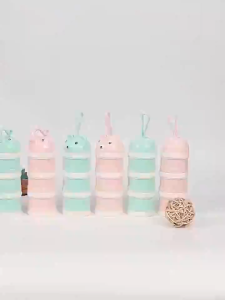 Hộp Chia Đựng Sữa Bột Tai Gấu Đáng Yêu Cho Bé Ăn dặm