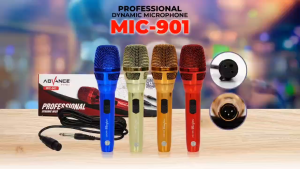 Microphone Dynamic Professional ADVANCE MIC 901 MIC KABEL 2.5 METER Suara Jernih Anti Noise