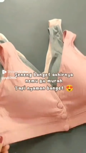 Bra Menyusui Kancing Depan Tanpa Kawat Seamless Bra Wanita Bh Busui Tidur Pakaian Dalam Menyusui Nyaman Sleep Nursing bra 1018