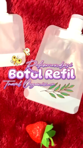 BOSSLU Botol Refill Tempat Penyimpanan Sabun Cair Plastik Fliptop Travel Organizer 50ML