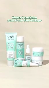 SKINCARE FUJI NUFACE NU GLOW Paket 5in1 FREE PRODUCT Glow Brighten | Hydra Lock Youthful | Acne | Calendula