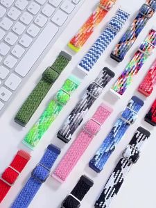 Strap Nylon for Huawei Band 8 band 9 Tali Pengganti Huawei Band 8 Bahan Nilon Loop Nylon Adjustable Elastic strap