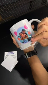 Mug Gelas Custom Print TIMBUL - Mug Kado Ulang Tahun/ Kado Wisuda/ Souvenir Free Box