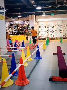 Cone Bar Reflective Cone Stick PVC 1.3-2 m Retractable Tahan Lama