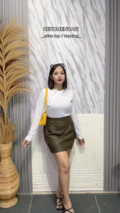 DX FASHION - ERICA TOP BLOUSE KANCING / ATASAN LENGAN PANJANG BBUTTON -PN