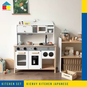 Wooden Kitchen Kienvy Japanese With Water fitur super lengkap-mainan masak masakan edukasi pretend play montessori