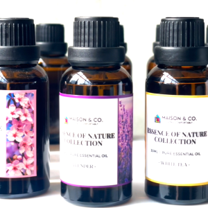 Maison & Co. 30ML Pure Essential Oil Lemongrass Lavender Aroma Nebulizer Diffuser Aromatherapy Home Fragrance Sandalwood Eucalyptus Sleep Remedy Long Lasting Smell