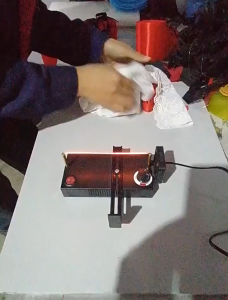 Alat Pemotong Potong Pita Satin Lebel Webbing Tali Pita Satin Lebel Suhu Bisa Diatur 100-700℃ Mesin Hot Cut