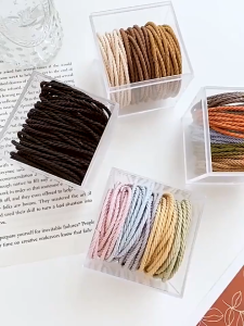 KOALA 50ชิ้น ยางรัดผมผู้หญิงสไตล์เรียบง่ายสไตล์ญี่ปุ่นและเกาหลี