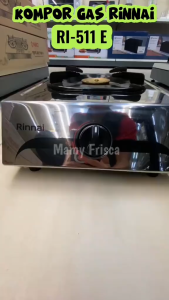 Rinnai Kompor Gas 1 Tungku Stainless Steel Teknologi Sun Burner - RI511E - FREE ONGKIR Jabodetabek