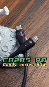 BAVIN CB285 Fast Charging Cable 2.4A Speed 1.2 Meters Nylon Braided 3in1 Cable Anti-Breakage Velcro Design Pastel Colors Available For iPh Micro Type-C