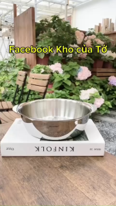 Nồi tai gấu Chockmen size 20cm 24cm 28cm inox 18/10 dùng để đựng canh nấu lẩu làm thố làm chậu khay nướng lớn