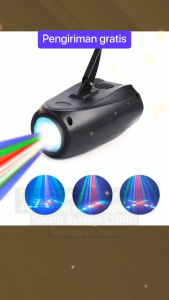 Lampu Sorot LED Spotlight EU Plug 240V 10W - L18RG / Lampu Led sorot panggung warna warni jarak jauh bergerak / Lampu Disko Kelap Kelip Putar  Tembak Panggung Muter / Lampu Laser Panggung Hias