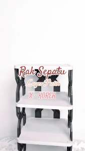 Rak Sepatu X Korea Plastik Tempat Penyimpanan sandal boneka zig zag 4 dan 5 tingkat - TRILINS
