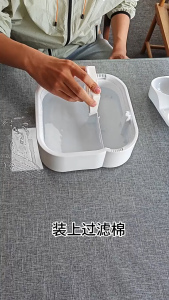 Deemar น้ำพุสัตว์เลี้ยงอัตโนมัติ ระบบกรอง4ชั้น ที่ให้น้ำอัตโนมัติ น้ำพุแมว กรองน้ำแมว JP035