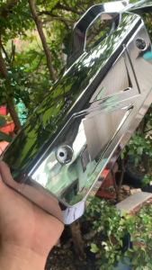 ( Hình thật video thật ) Ốp Che Pô cho xe Vario 160 Nhựa Xi Mạ Crom chất lượng